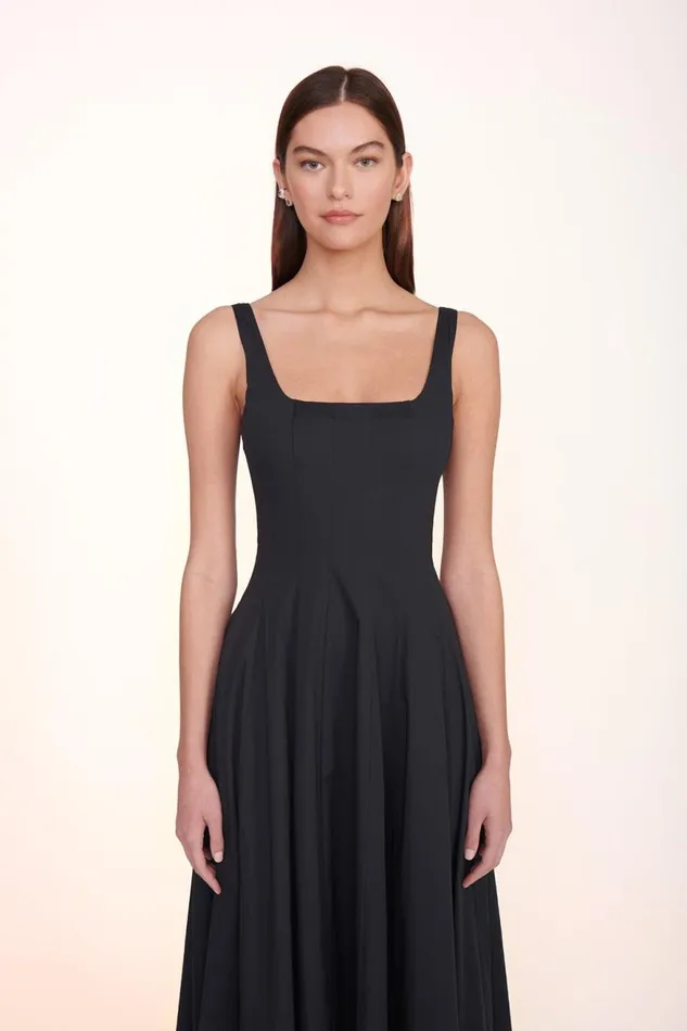 Women STAUD Occasion Dresses WELLS MAXI DRESS BLACK