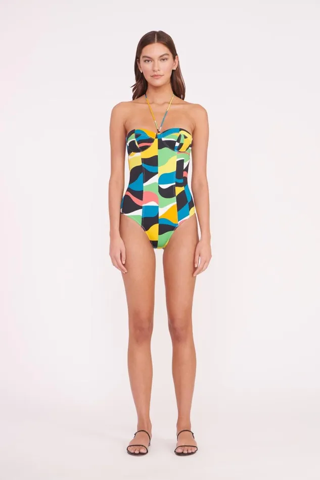 Women STAUD One Pieces HARPER ONE PIECE MARBLE WAVE