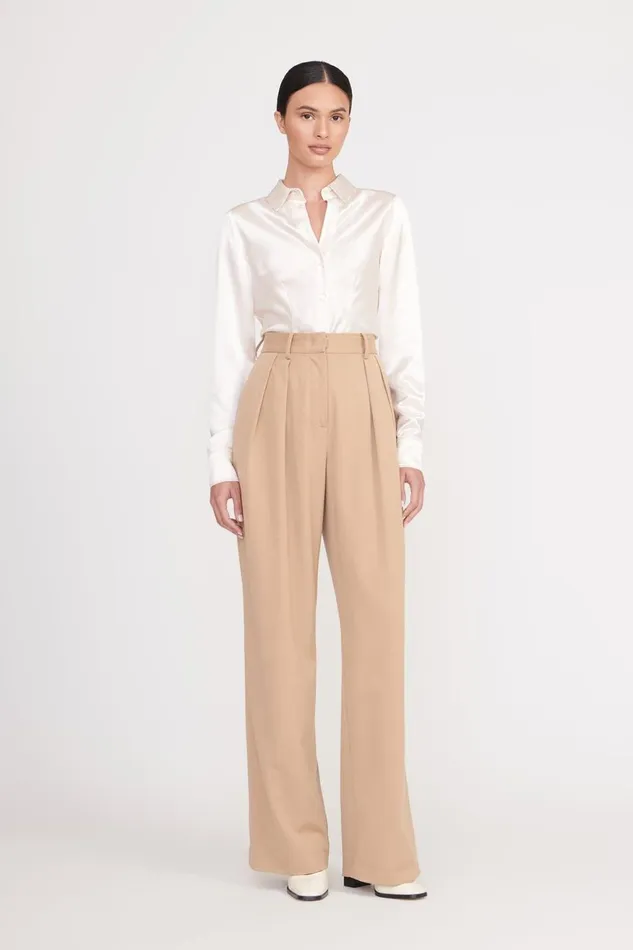 Women STAUD Pants and Shorts LUISA PANT CAMEL SUITING