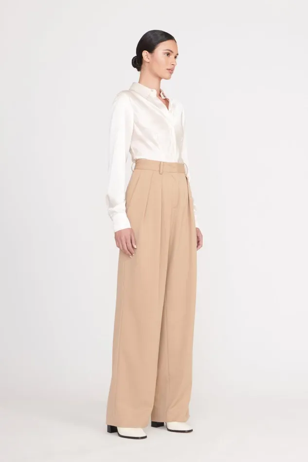 Women STAUD Pants and Shorts LUISA PANT CAMEL SUITING