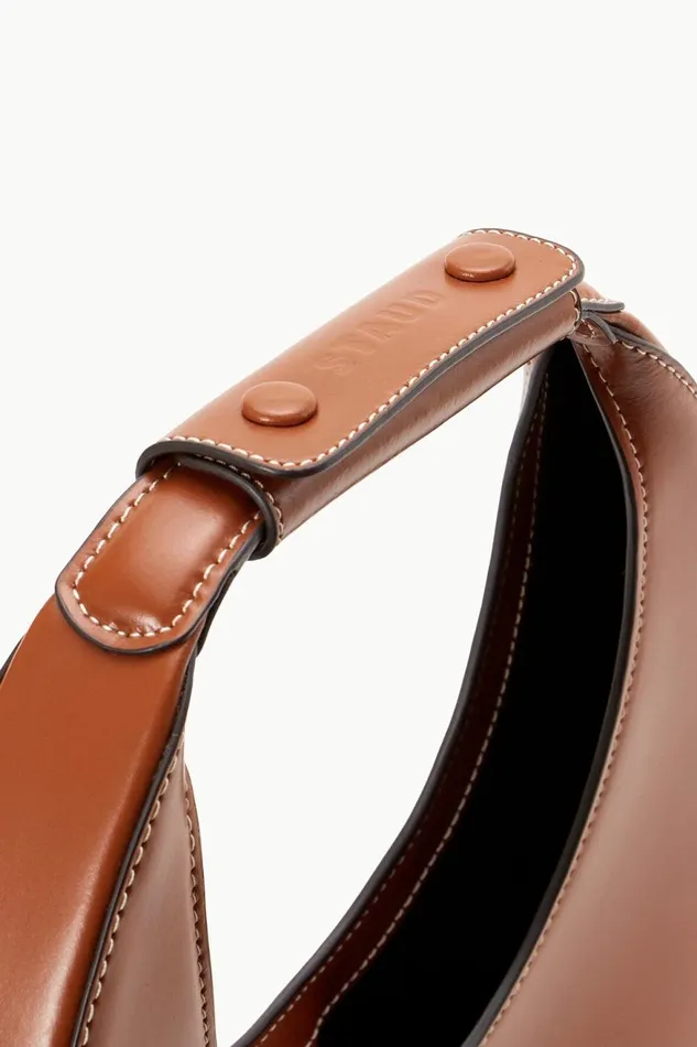 Women STAUD Pet Handbags CUSTOM MOON BAG TAN