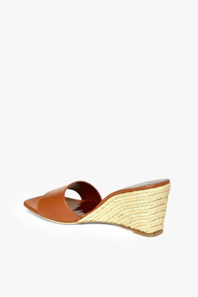 Women STAUD Platforms and Wedges BILLIE ESPADRILLE WEDGE NATURAL TAN
