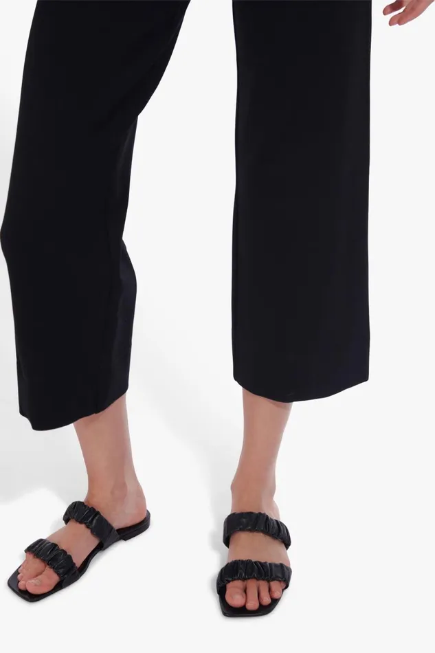 Women STAUD Sandals MAYA RUCHED SANDAL BLACK
