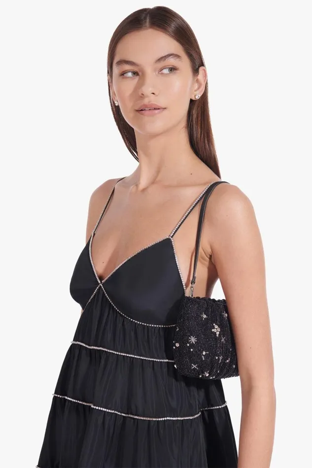 Women STAUD Shoulder BEADED BEAN BAG STARRY NIGHT Women STAUD Shoulder BEADED BEAN BAG STARRY NIGHT