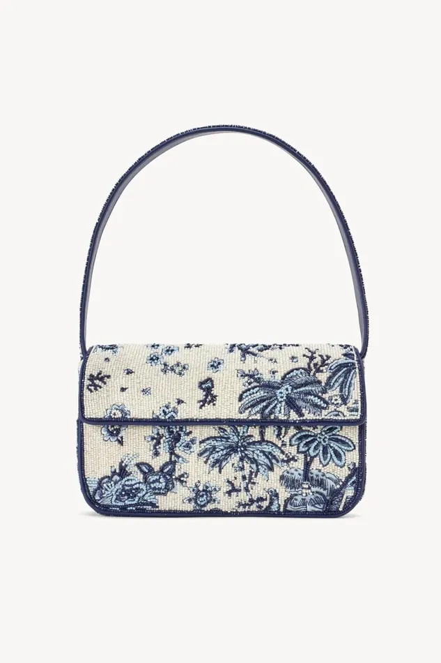 Women STAUD Shoulder TOMMY BEADED BAG TOILE DE PUP