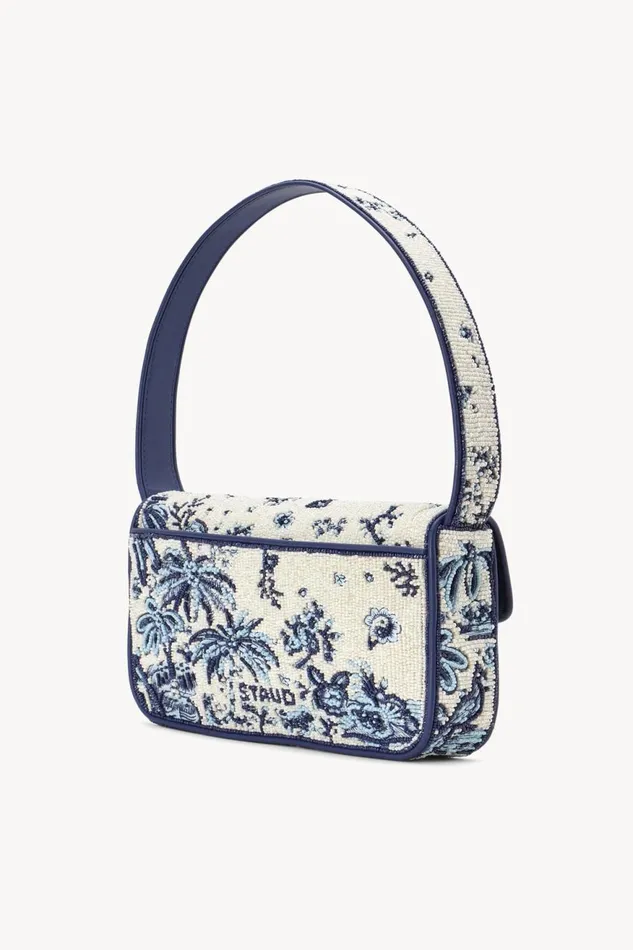 Women STAUD Shoulder TOMMY BEADED BAG TOILE DE PUP