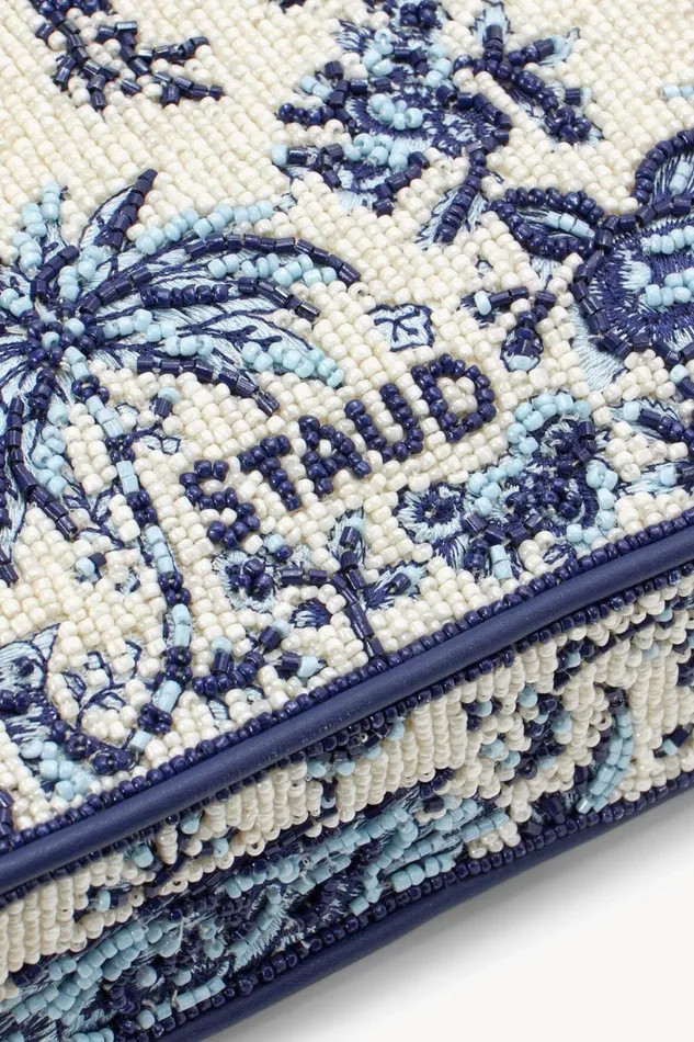 Women STAUD Shoulder TOMMY BEADED BAG TOILE DE PUP