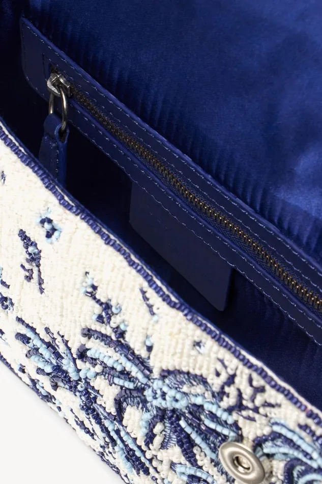 Women STAUD Shoulder TOMMY BEADED BAG TOILE DE PUP