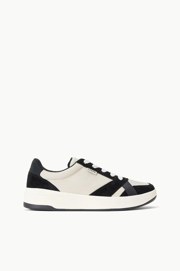 Women STAUD Sneakers STAUD KEDS THE COURT SNEAKER BLACK CREAM