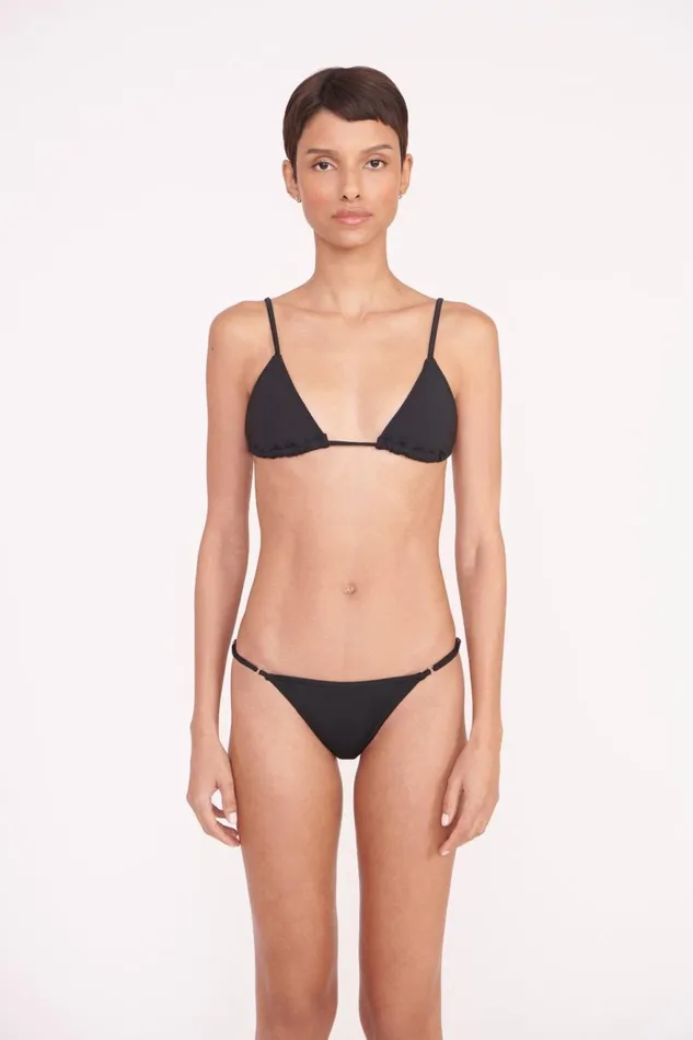 Women STAUD Swim SISLEY STRING BOTTOM BLACK