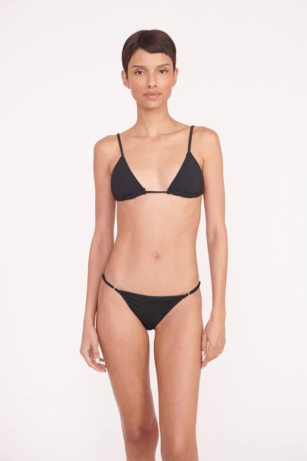 Women STAUD Swim SISLEY STRING BOTTOM BLACK