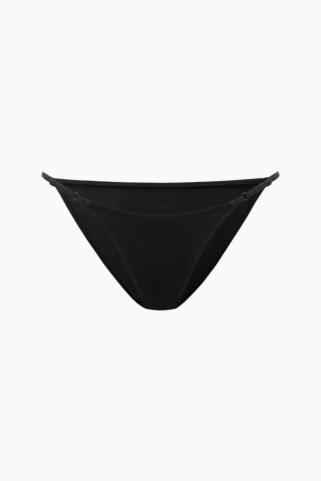 Women STAUD Swim SISLEY STRING BOTTOM BLACK