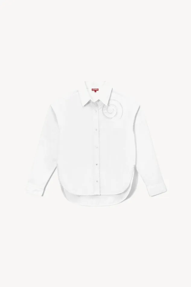 Women STAUD Tops EMERSYN OVERSIZED TOP WHITE Women STAUD Tops EMERSYN OVERSIZED TOP WHITE