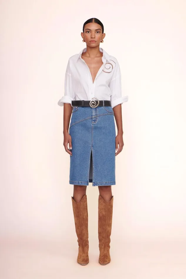 Women STAUD Tops EMERSYN OVERSIZED TOP WHITE Women STAUD Tops EMERSYN OVERSIZED TOP WHITE
