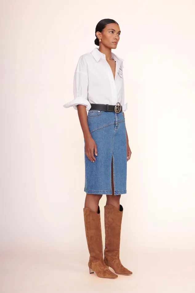 Women STAUD Tops EMERSYN OVERSIZED TOP WHITE Women STAUD Tops EMERSYN OVERSIZED TOP WHITE