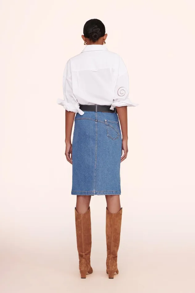 Women STAUD Tops EMERSYN OVERSIZED TOP WHITE Women STAUD Tops EMERSYN OVERSIZED TOP WHITE