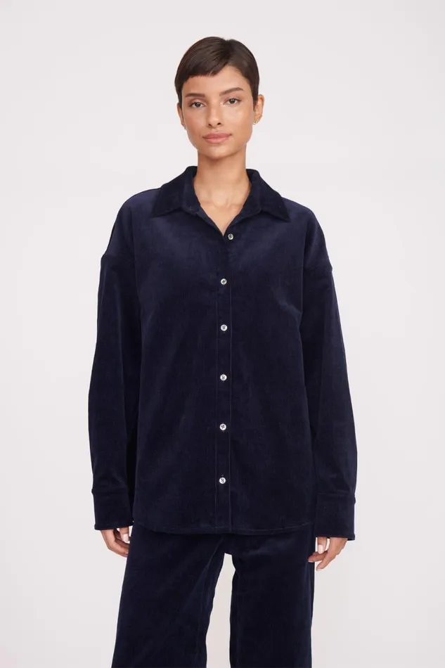 Women STAUD Tops MATTHEW SHIRT NAVY