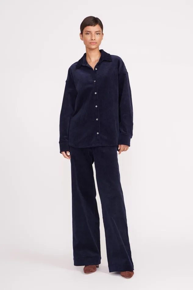Women STAUD Tops MATTHEW SHIRT NAVY Women STAUD Tops MATTHEW SHIRT NAVY