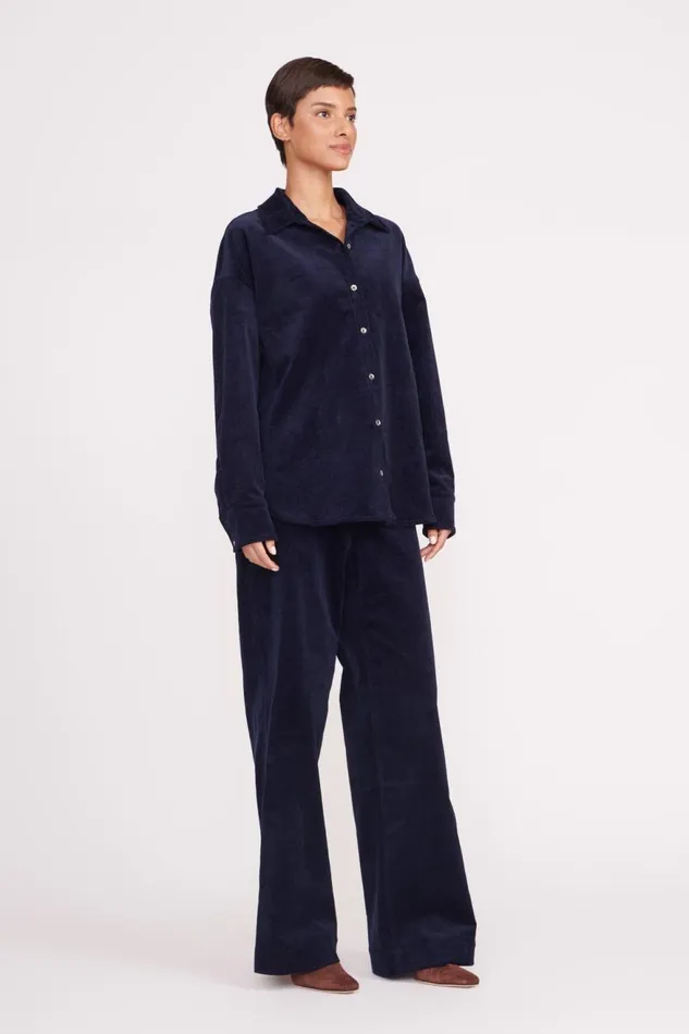Women STAUD Tops MATTHEW SHIRT NAVY Women STAUD Tops MATTHEW SHIRT NAVY