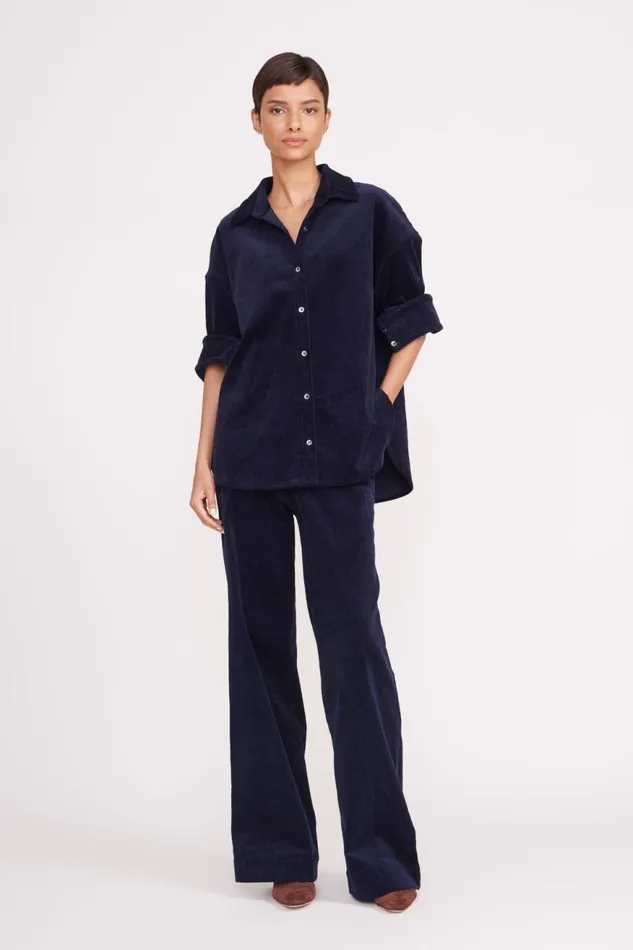 Women STAUD Tops MATTHEW SHIRT NAVY Women STAUD Tops MATTHEW SHIRT NAVY