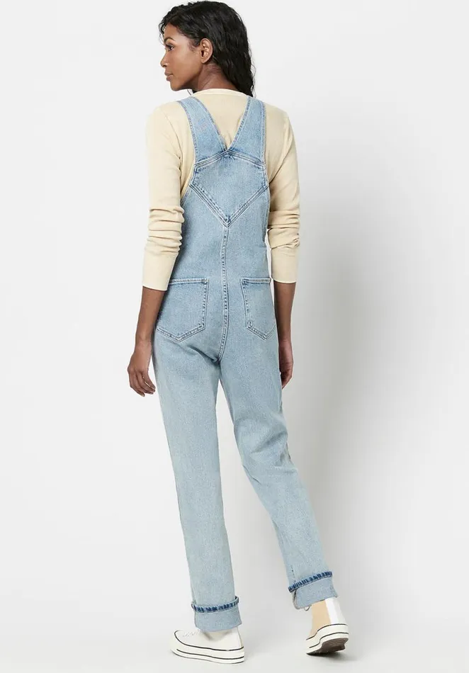 Women StraightLeg Hailey Overalls Indigo Buffalo David Bitton Dresses and Jumpsuits