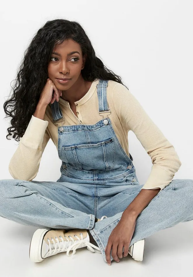 Women StraightLeg Hailey Overalls Indigo Buffalo David Bitton Dresses and Jumpsuits