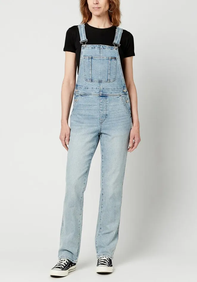 Women StraightLeg Hailey Overalls Indigo Buffalo David Bitton Dresses and Jumpsuits