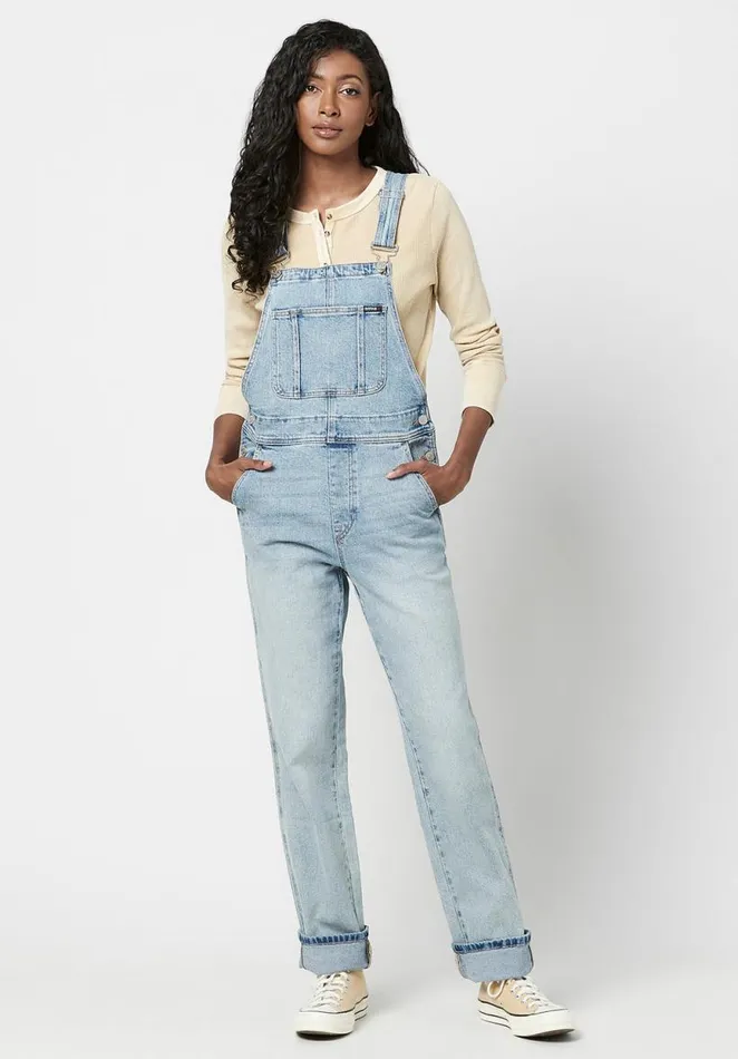 Women StraightLeg Hailey Overalls Indigo Buffalo David Bitton Dresses and Jumpsuits