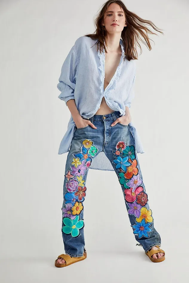 Women StraightLeg Jeans Free People Rialto Kat Jeans Assorted