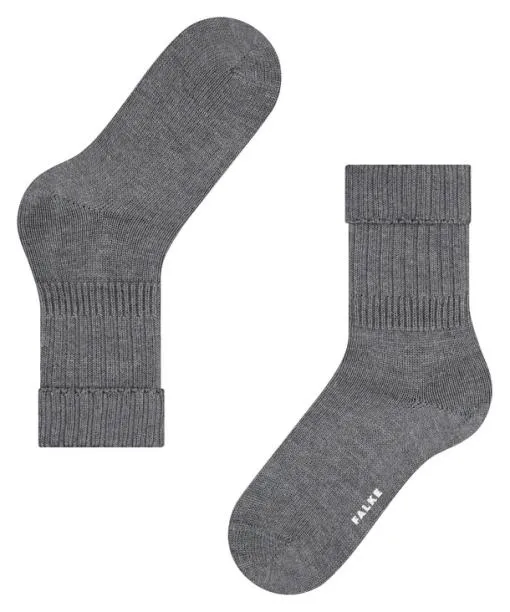 Women Striggings Rib Women Socks Dark Grey FALKE Socks