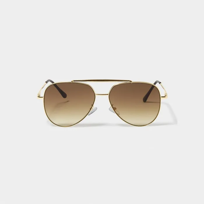 Women Sunglasses and Cases Katie Loxton Bali Sunglasses 8211 Gold Metal