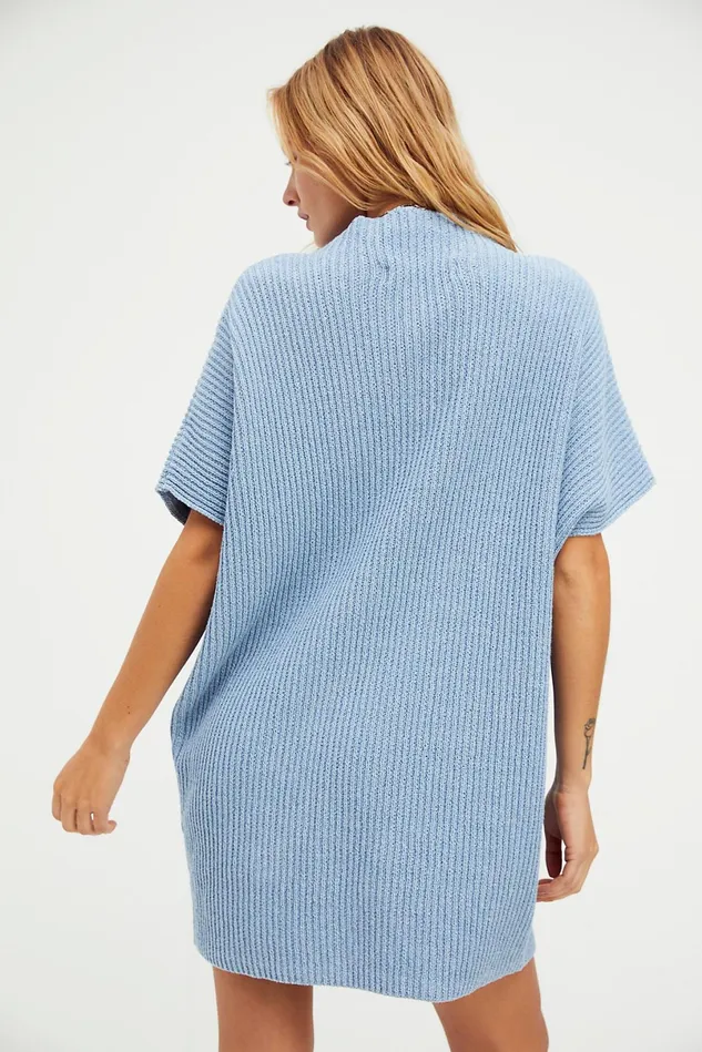 Women Sweater Dresses Free People Mango Sweater Mini Dress Rain Combo