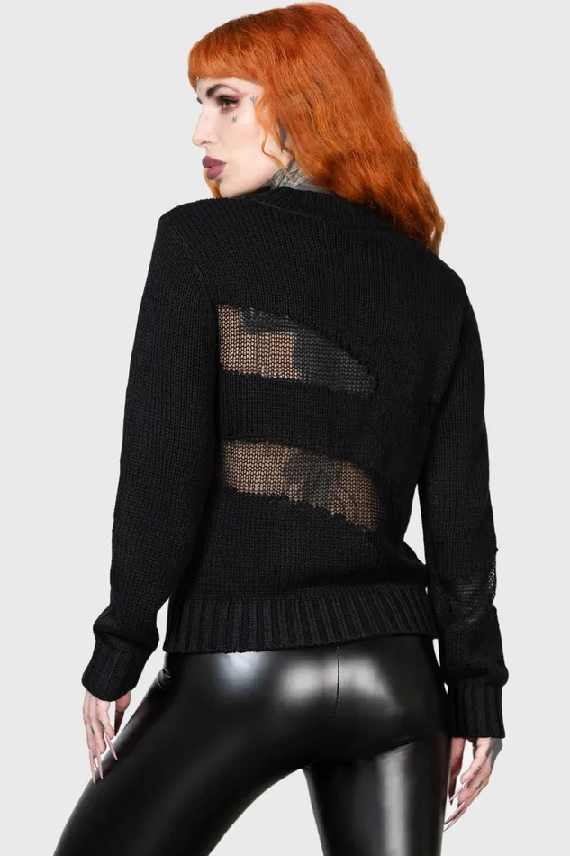 Women Sweaters Killstar Torn Apart Sweater