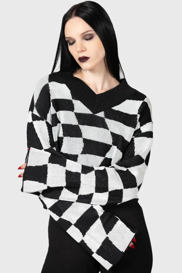 Women Sweaters Killstar Wicked Games Sweater