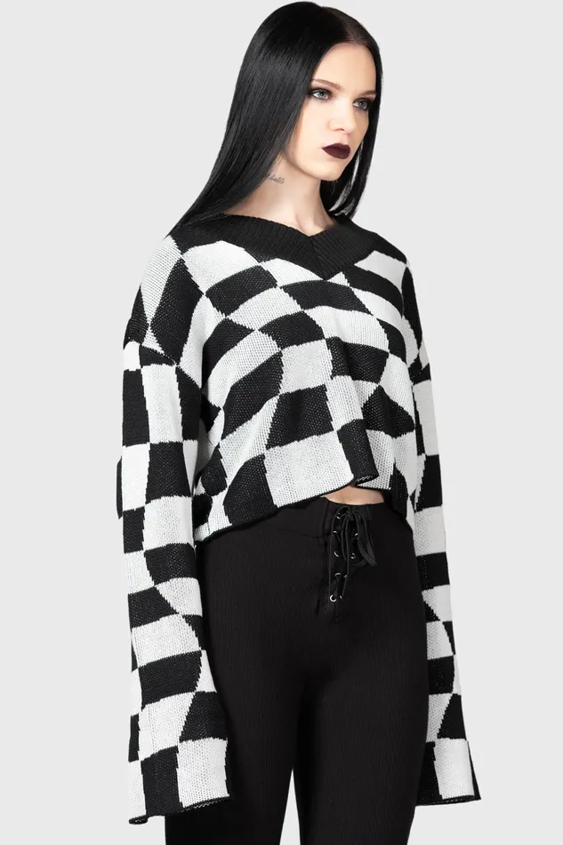 Women Sweaters Killstar Wicked Games Sweater