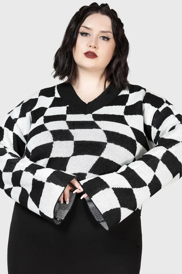 Women Sweaters Killstar Wicked Games Sweater