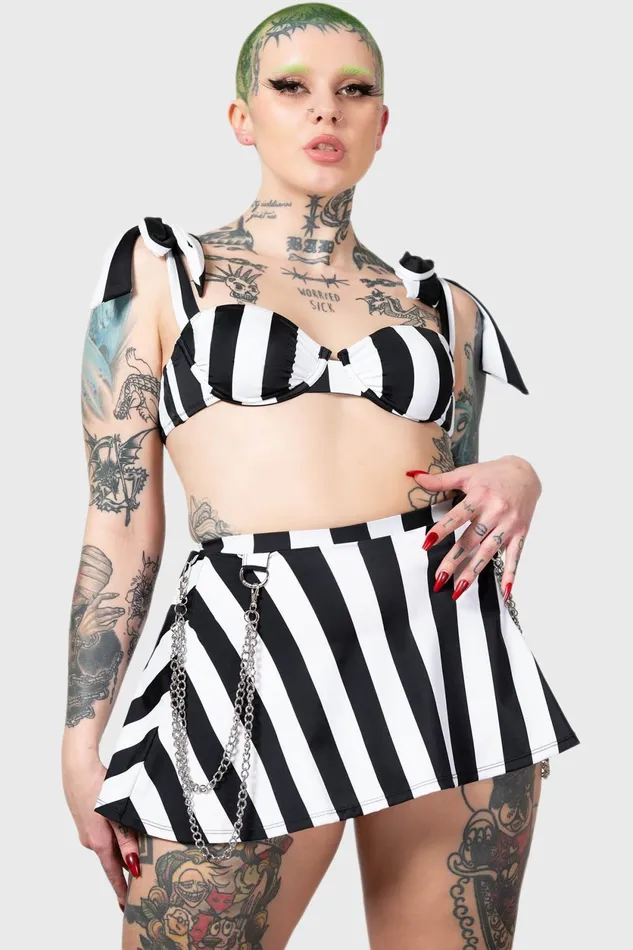 Women Swim Killstar Pantha039s Prowl Swim Skirt