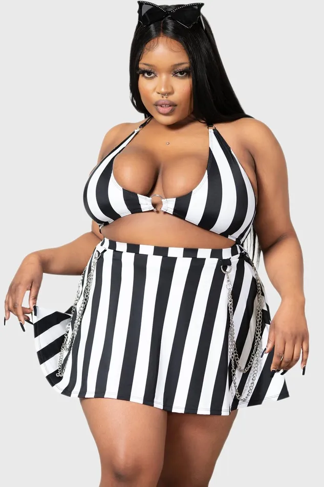 Women Swim Killstar Pantha039s Prowl Swim Skirt