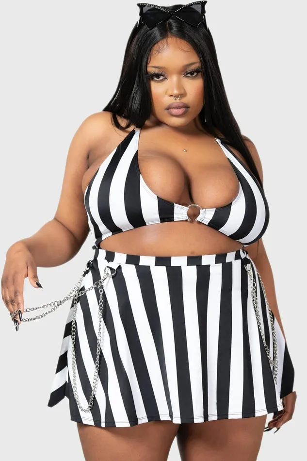 Women Swim Killstar Pantha039s Prowl Swim Skirt