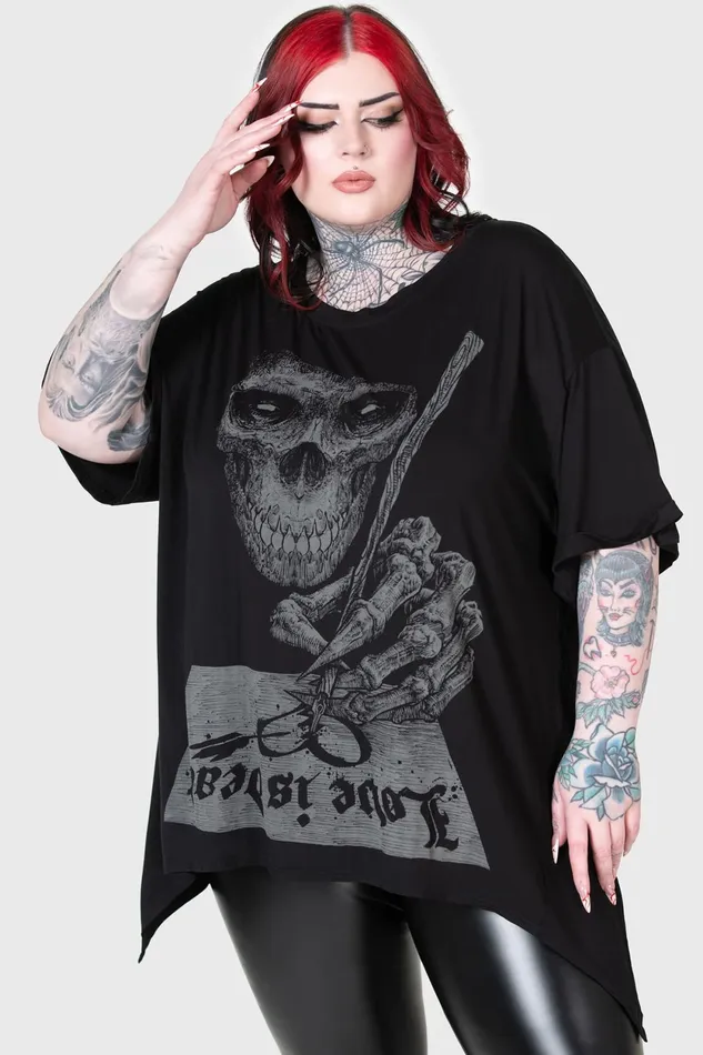 Women TShirts and Vests Killstar Love Is Dead TShirt