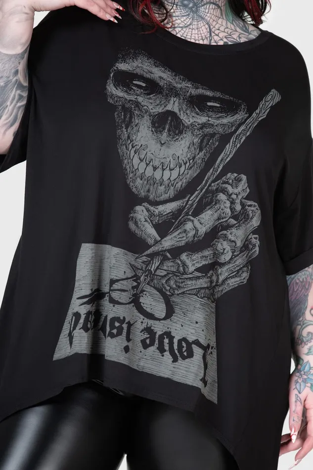 Women TShirts and Vests Killstar Love Is Dead TShirt