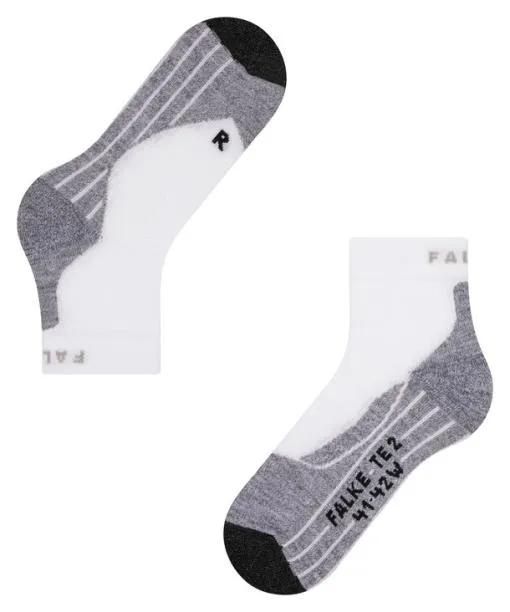 Women TE2 Short Women Tennis Short Sock White FALKE Tennis Socks
