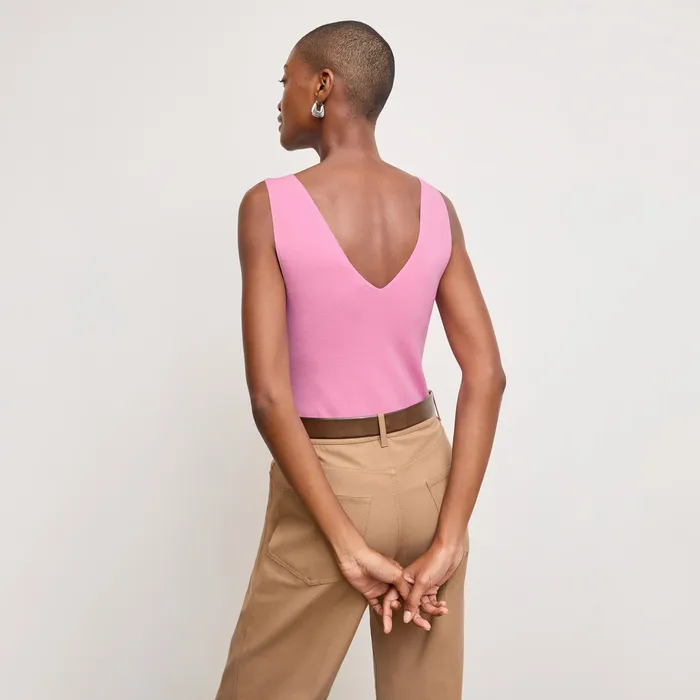 Women The Alecia VNeck Tank 8211 Eco 365Knit Lotus Tops M M LaFleur