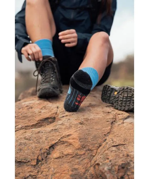 Women TK2 Explore Cool Women Trekking Socks Peacock Blue FALKE Hiking Socks