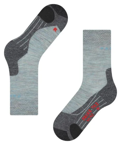 Women TK2 Explore Melange Women Trekking Socks Smoke Blue FALKE Hiking Socks
