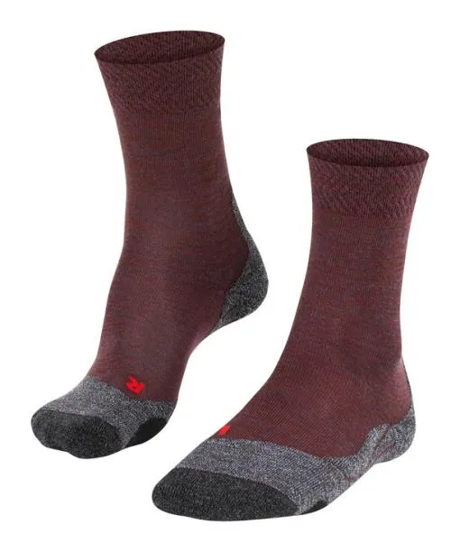 Women TK2 Explore Melange Women Trekking Socks Winetasting FALKE Hiking Socks