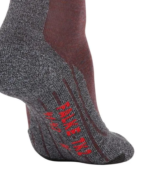 Women TK2 Explore Melange Women Trekking Socks Winetasting FALKE Hiking Socks