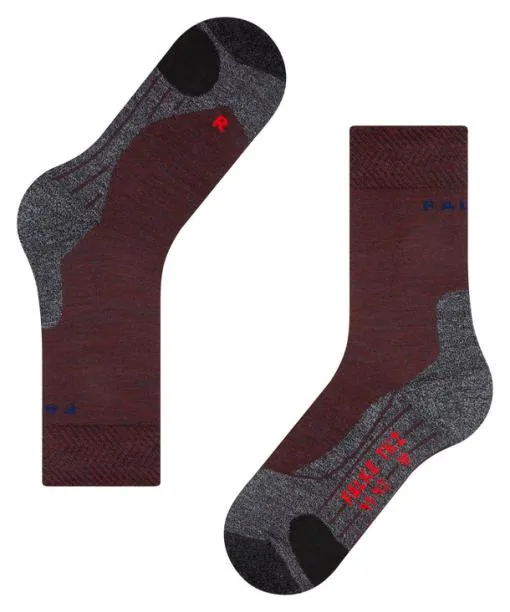 Women TK2 Explore Melange Women Trekking Socks Winetasting FALKE Hiking Socks