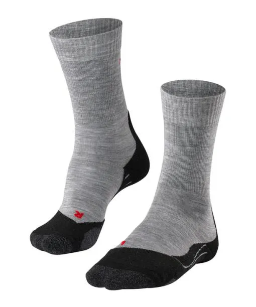 Women TK2 Explore Women Trekking Socks Light Grey FALKE Hiking Socks