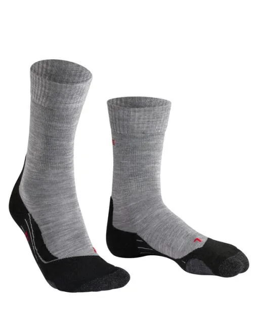 Women TK2 Explore Women Trekking Socks Light Grey FALKE Hiking Socks